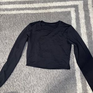 ALO alosoft crop finesse long sleeve